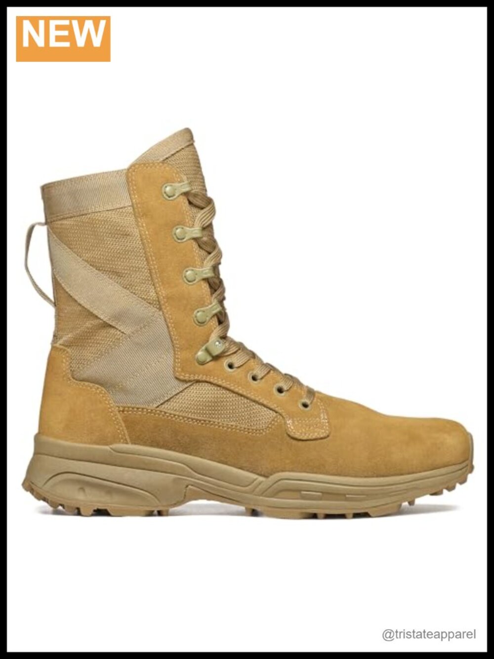 Lightweight Suede Leather Lace Up Tactical Boots Waterproof Ankle Combat Hiking